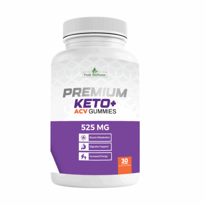 Peak Wellness Premium Keto + ACV Gummies