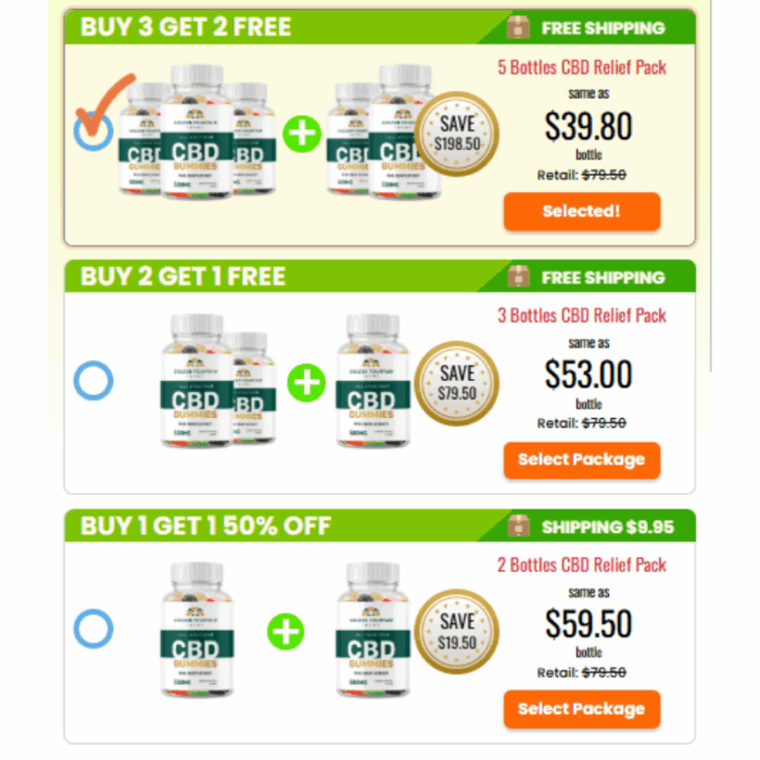 Golden Fountain Farms CBD Gummies - Image 2