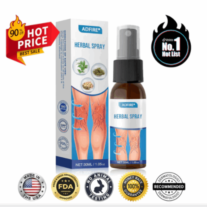 ADFIRE VeinGuard Herbal Spray