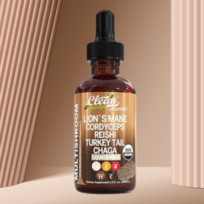 Clean Nutra Organic Mushroom Supplement Liquid Drops