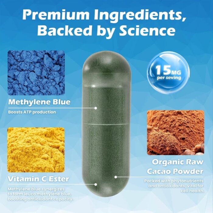 Liophy Methylene Blue Pharmaceutical Grade, Capsule Form - Image 2