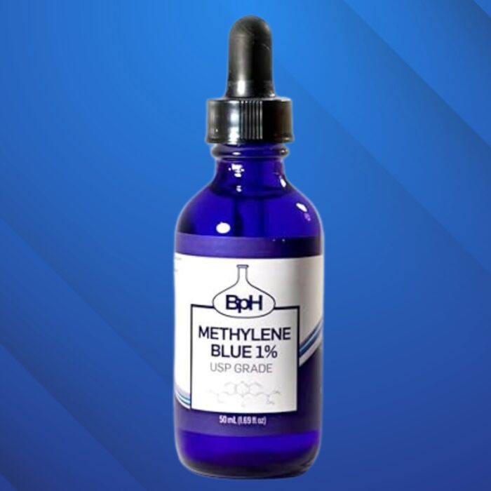 Methylene Blue, 1% USP (Pharmaceutical) Grade, 50 mL (1.69 fl oz) Glass; 3rd Party Tested