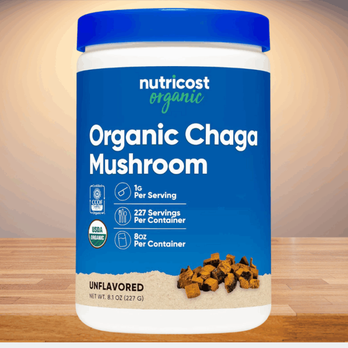 Nutricost Organic Chaga Mushroom Powder