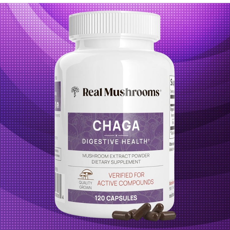 Real Mushrooms Chaga Mushroom Capsules