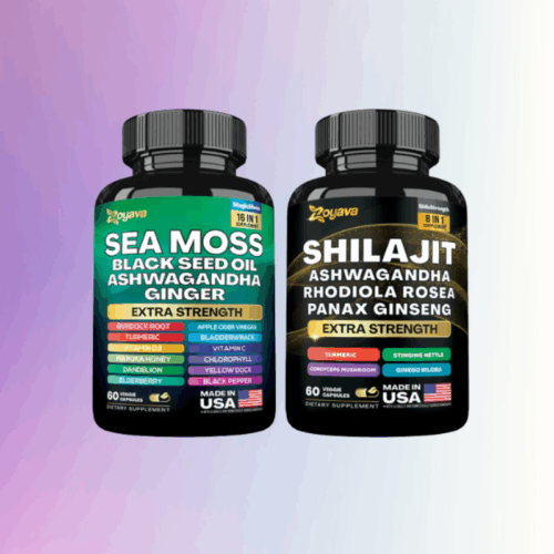 Zoyava Dynamic Vitality Bundle featuring Sea Moss and Shilajit