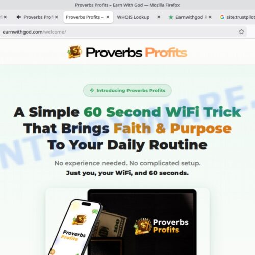 EarnWithGod “60-second wi-fi trick”