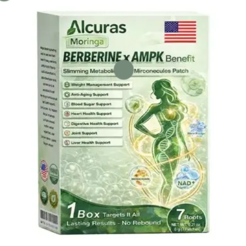 Alcuras Moringa Berberine AMPK Patch Wellness Support