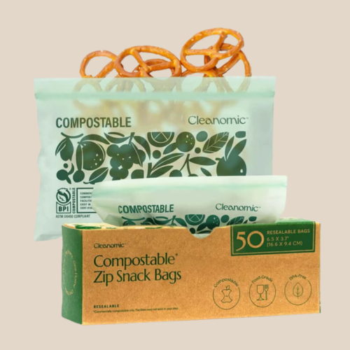 Cleanomic Compostable Zip Bags